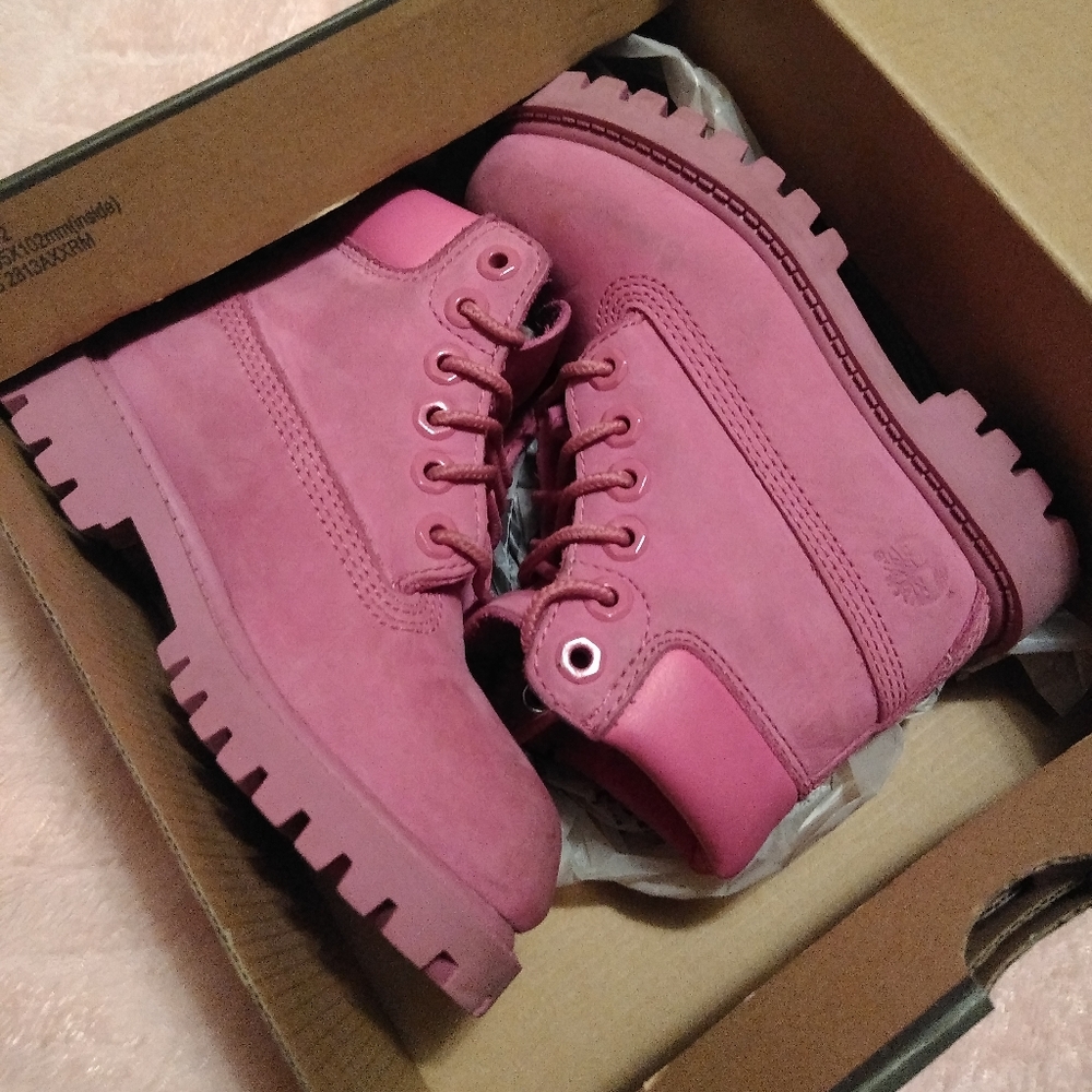 Pink Timberland Boots 9c